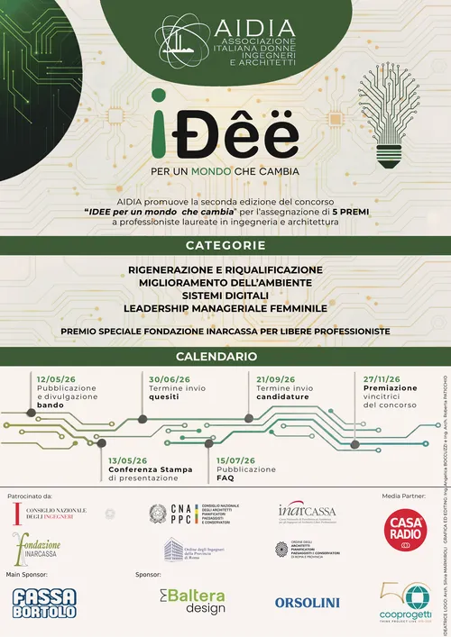 Premio AIDIA 2026 | Idee per un mondo che cambia | proroga iscrizioni al 12 ottobre