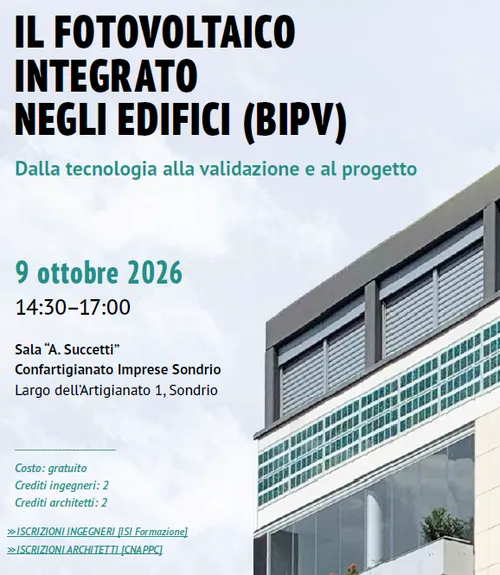 Il fotovoltaico integrato negli edifici (BIPV) | Dalla tecnologia alla validazione del progetto